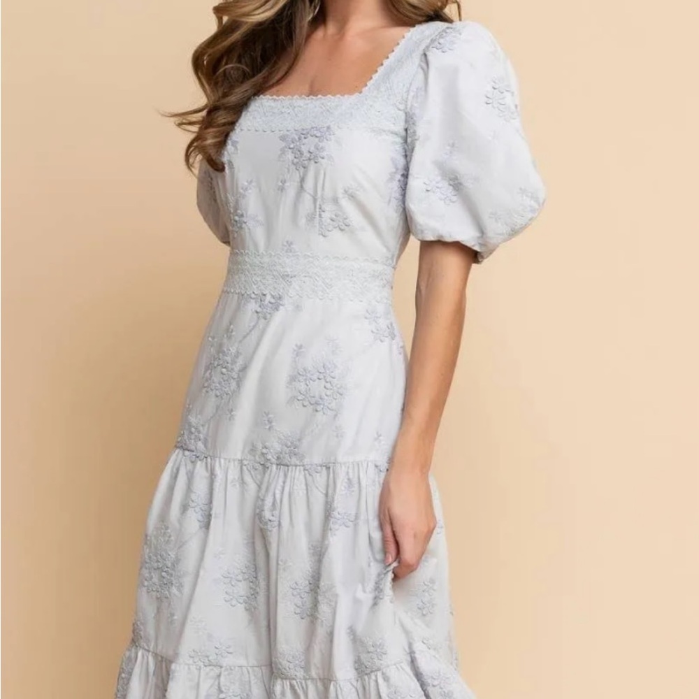 Rachel Parcell Light Blue Midi Dress